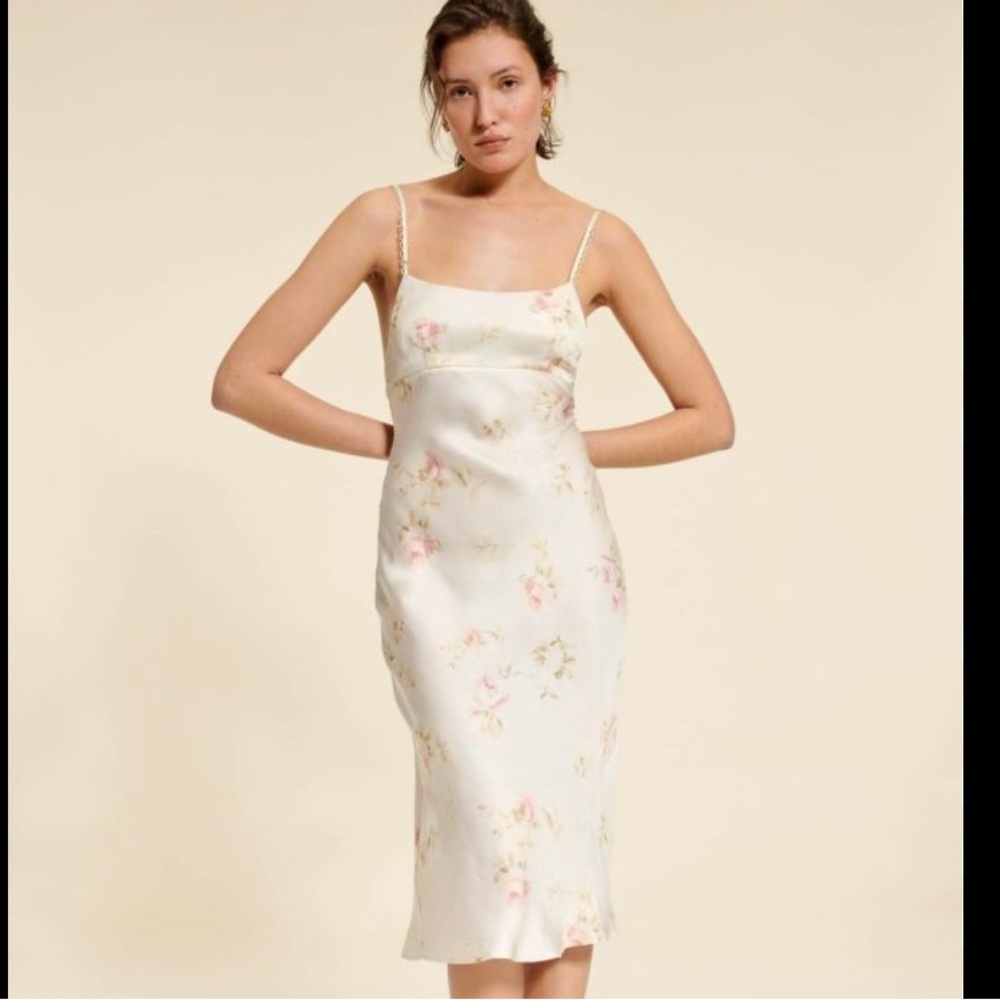 Rouje Larissa dress: Garden Party Ecru (SZ 42) NWT